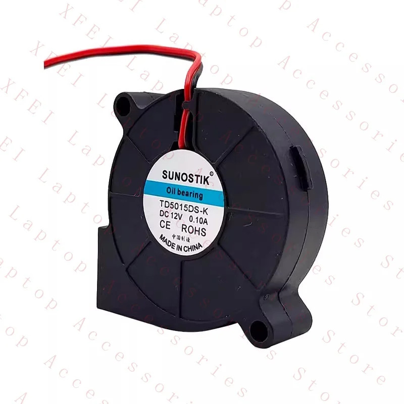 SUNOSTIK TD5015DS-K DC12V 0.10A 5015 5CM 2선 터보 블로워냉각팬