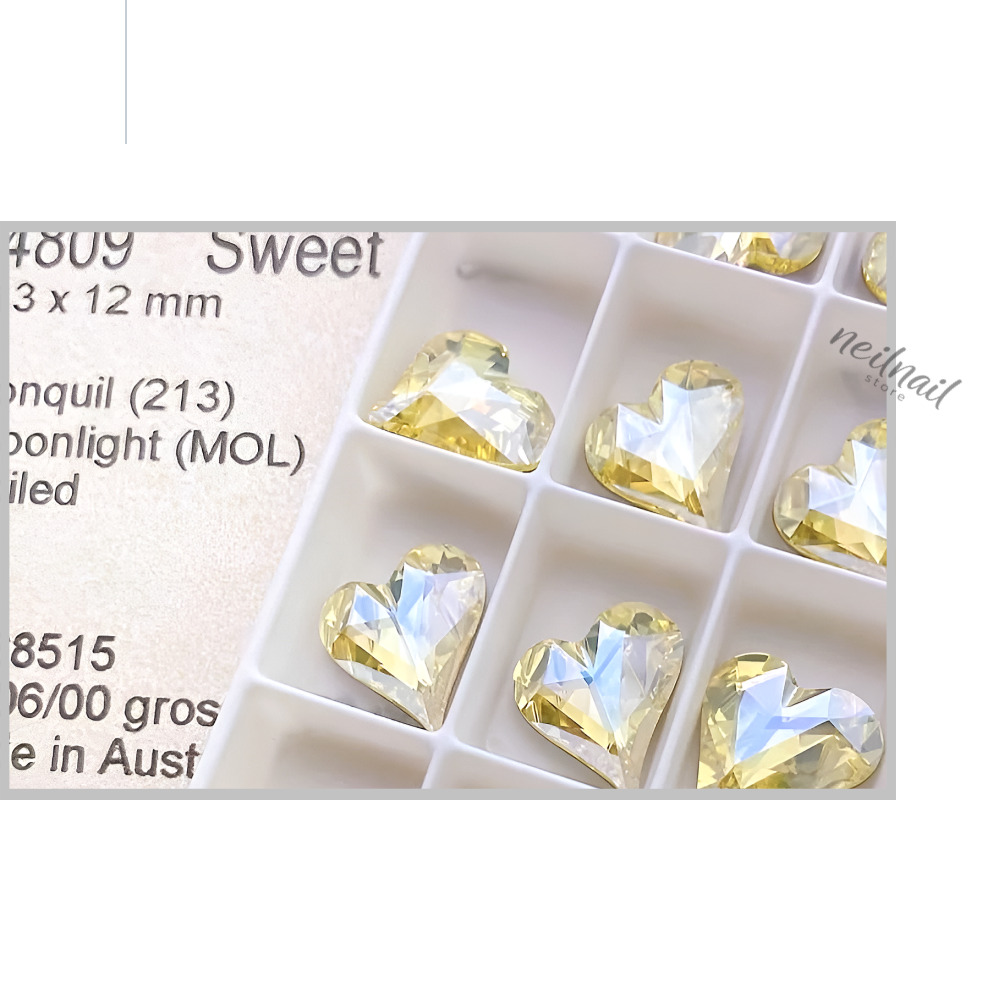 스와로브스키 4809 스윗하트 13mm 존퀼 문라이트 스페셜 네일스톤 파츠 - 상세 이미지 4