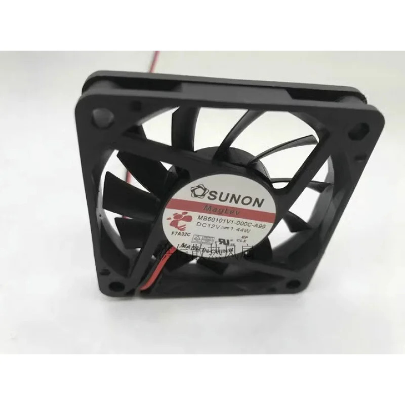 C SUNON 팬MB60101V1-000C-A99 DC 12V 1.44W 6CM 2선 냉각팬