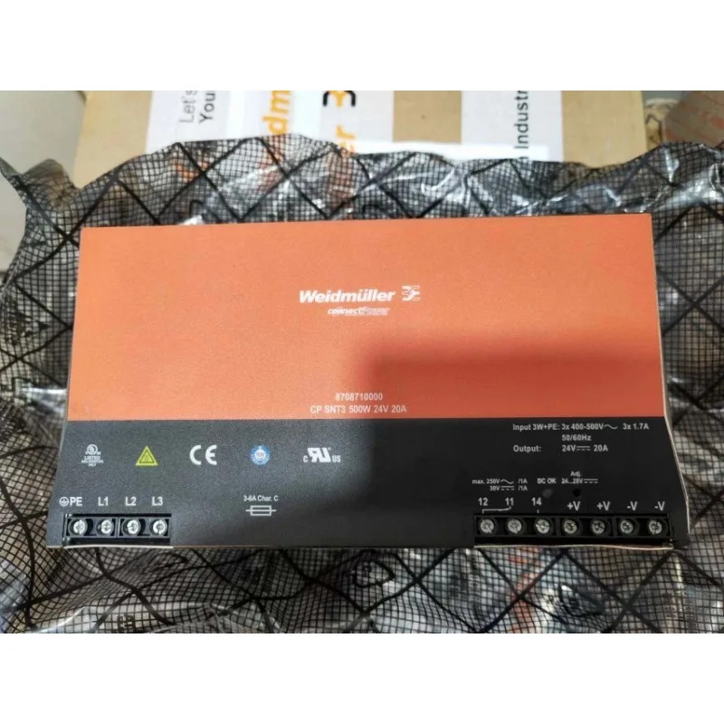 Weidmller 레일 스위칭 전원공급장치 CP SNT3 500W 24V 20A 8708710000