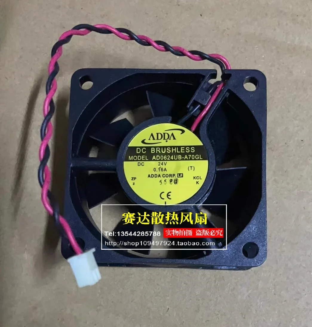 JFG For ADDA AD0624UB-A70GL 6025 24V 0.16A 2선식 주파수 변환기 냉각팬 60x60x25mm