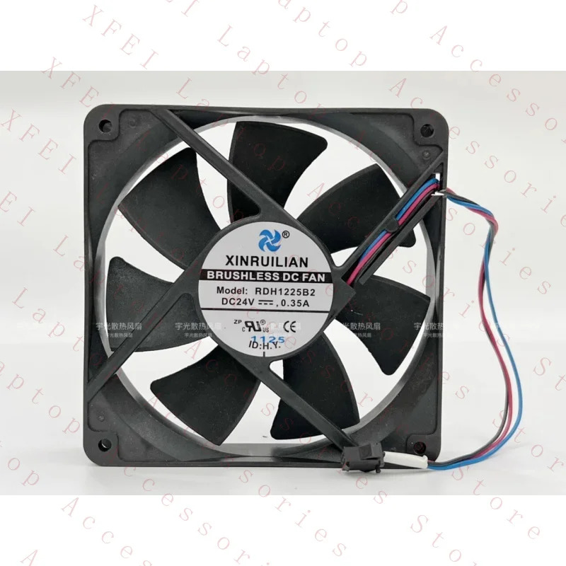 F RDH1225B2 124V 0.35A 12CM 3핀 인버터 냉각팬 E10