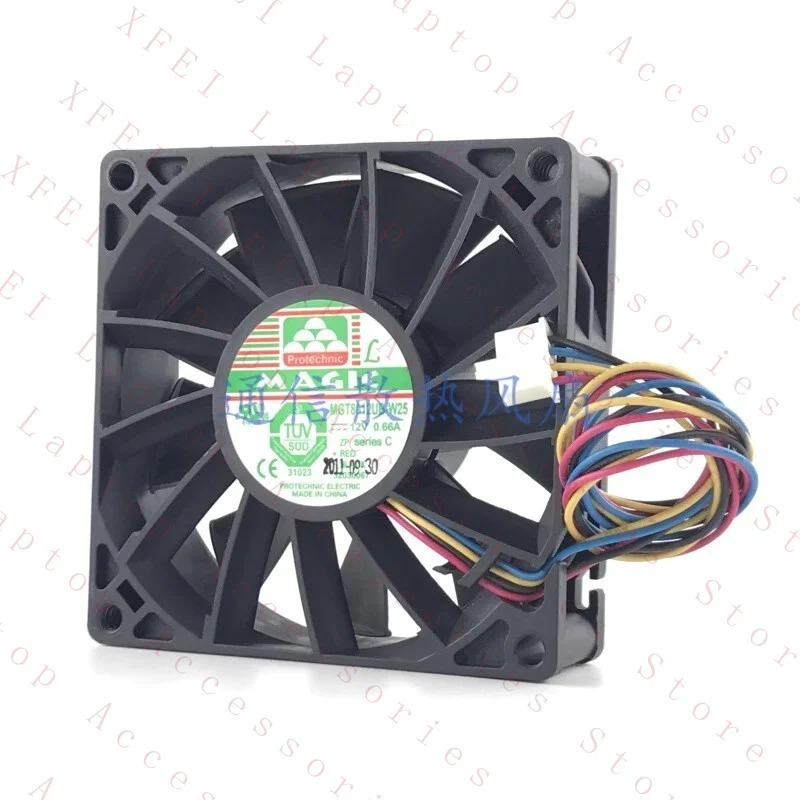 MAGIC M8012UB-W25 12V 0.66A 8025 8CM 4선 PWM 냉각팬