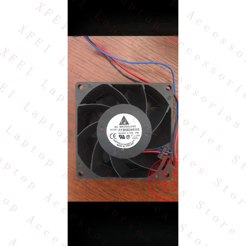 C FFB0824SHE-F00 DC24V 0.75A 8cm 8038 3선 냉각팬  A613