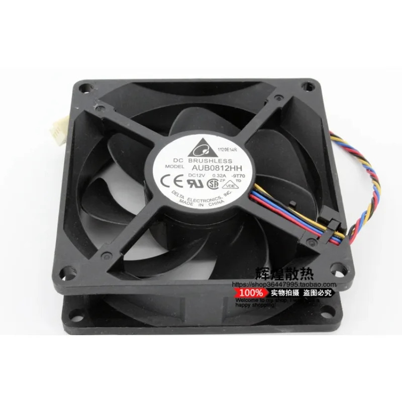 델타 8025 12V 0.32A AUB0812HH 4핀 8CM 냉각팬JFG
