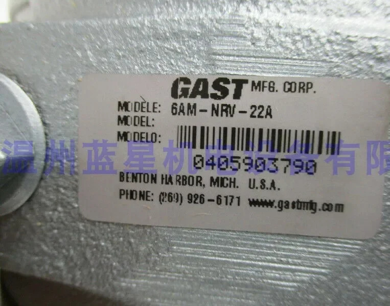 2025.4GAST 타 공압 모터 6AM-NRV-22A 미국에서