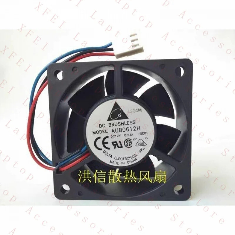 C 6025 AUB0612H DC12V 0.24A 60x25MM 6CM 3핀 냉각팬