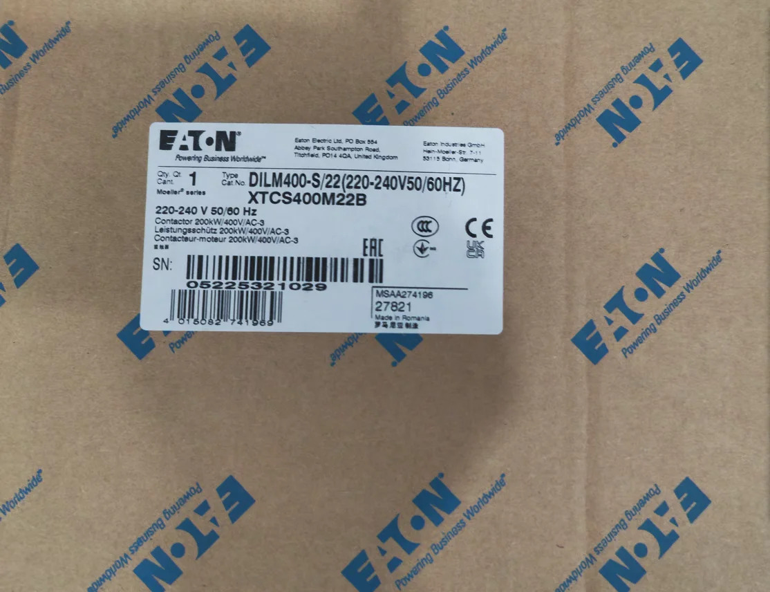 이튼 멀러 DILM400-S/22 220-240V50/60HZ 독일 고전류 접촉기