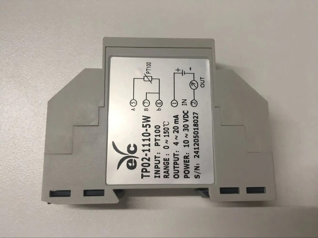 대만 EYC 온도 트랜스미터 TP02-1110-5W PT100 입력 0-150도