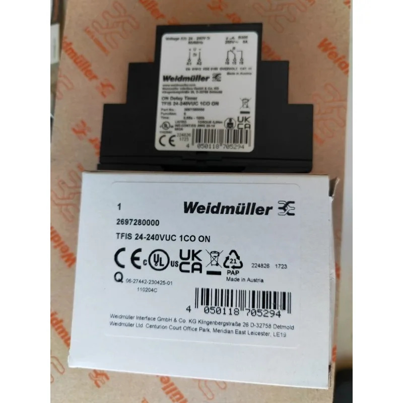 Weidmller 타임 릴레이 TFIS 24-240VUC 1CO ON 2697280000