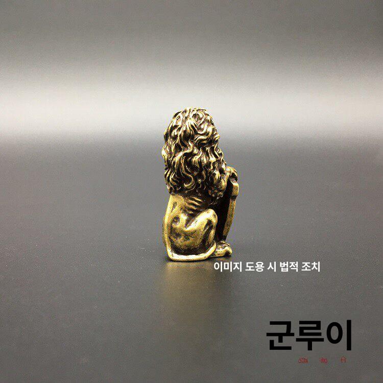 사자상 야외 조각상 가든 피규어 동상 조경 미니어처 단일 항목 - 상세 이미지 4
