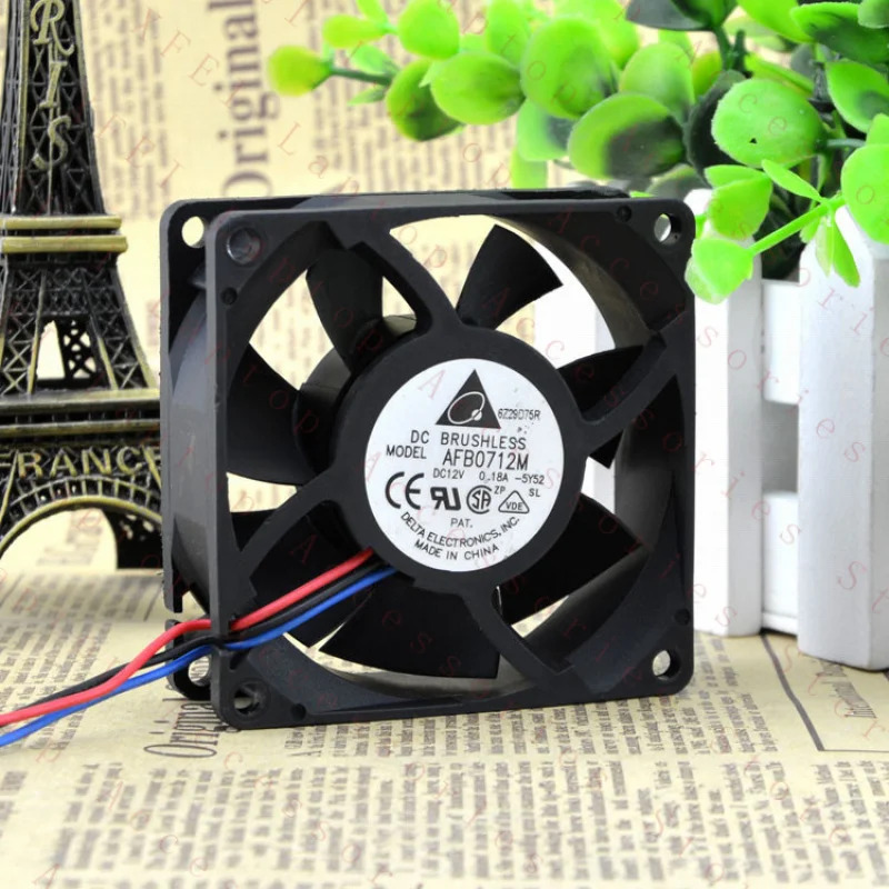 C AFB0712M 방수 서버팬70x70x25mm 12V 0.18A 3핀