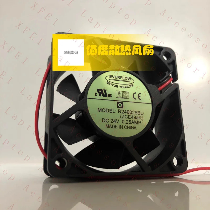 C R246025BU DC24V 0.25A 6CM 6025 2선 인버터 팬