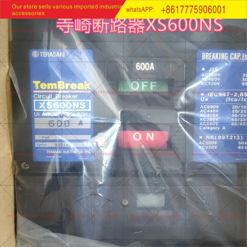 오리지널 테라자키 서킷 브레이커 XS600NS 3P 500A 600A XS800NS