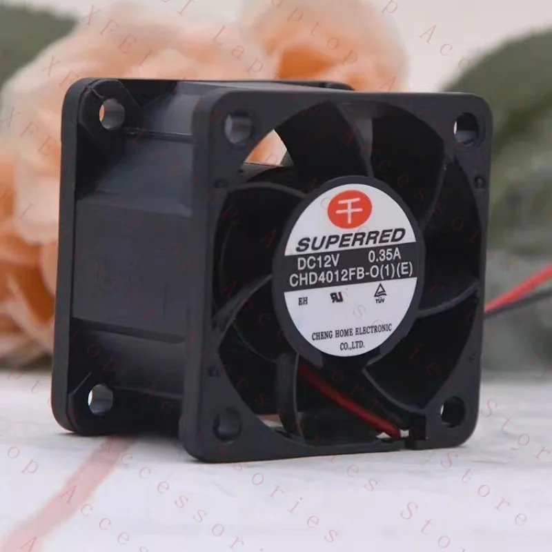 C CHD4012FB-0 DC12V 0.35A 4028 4CM 2선식 냉각팬