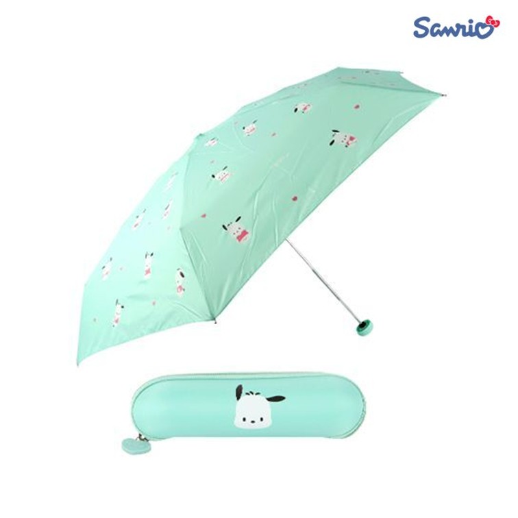 포차코 우산 5단 접는 귀여운 수동 우산 50cm 산리오 굿즈 - 상품 이미지