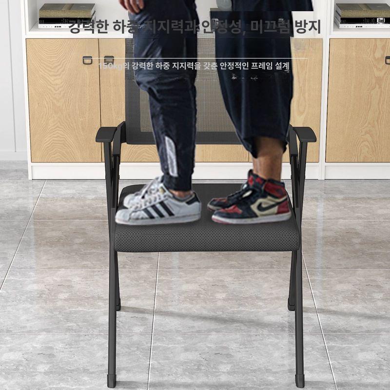 강의실 일체형의자 등받이 접이식 컴퓨터 공부 학원 사무실 대학교 세미나실 - 상세 이미지 4