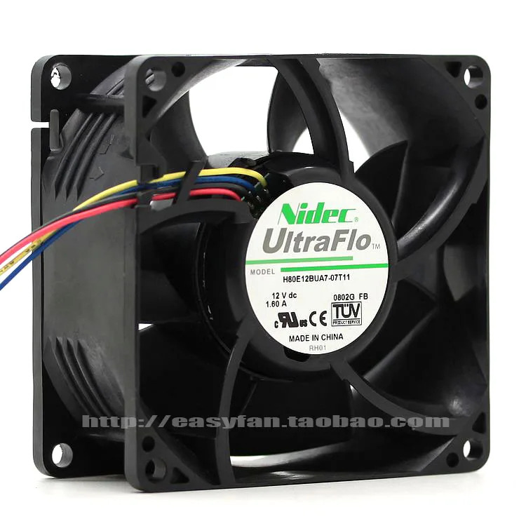 JFG 니덱 H80E12BUA7-07T11 8038 12V 1.60A 델 C2100 냉각팬용
