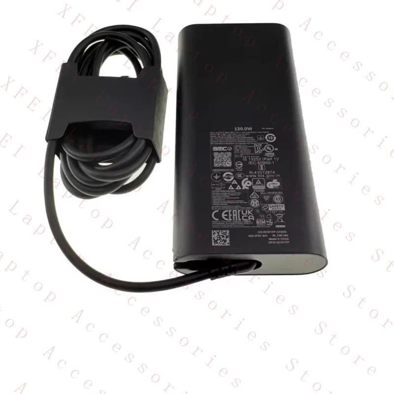 C HA130PM170 0CW1FP 델 노트북새 130W 20V 6.5A 타입-C AC 어댑터 CW1FP