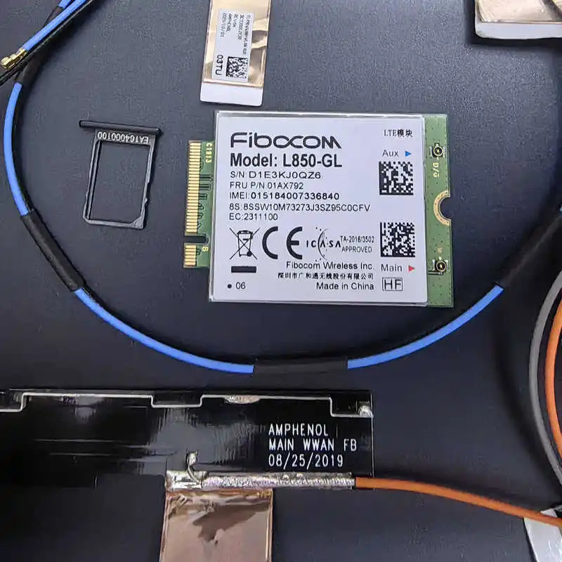 ThinkPad L480 L490 Cato안테나 4G 모듈 세트 L850-GL 01AX792