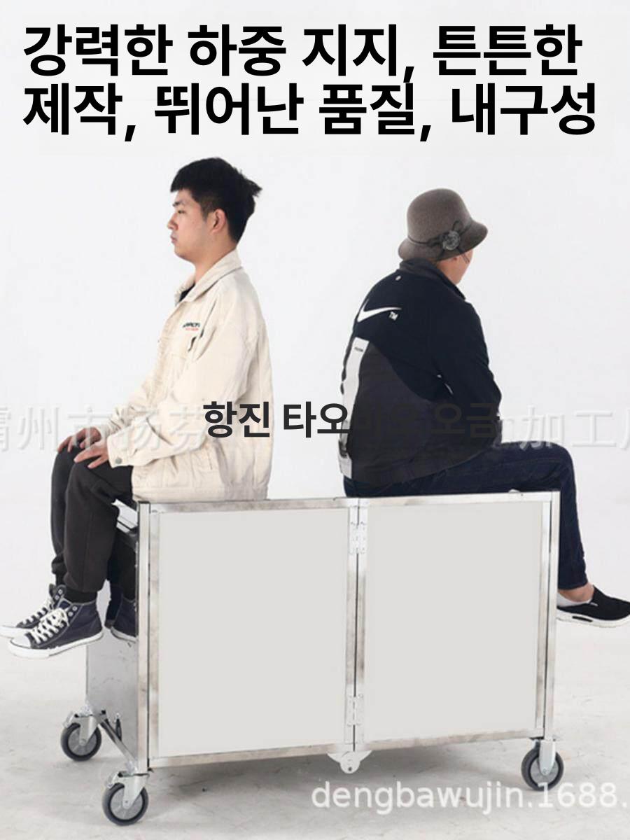 붕어빵 마차 분식 스텐레스 재질 접이식 이동식 튼튼한 직사각형 길거리 야시장 푸드 판매대 아연도금철 C 1.2m A - 상세 이미지 2