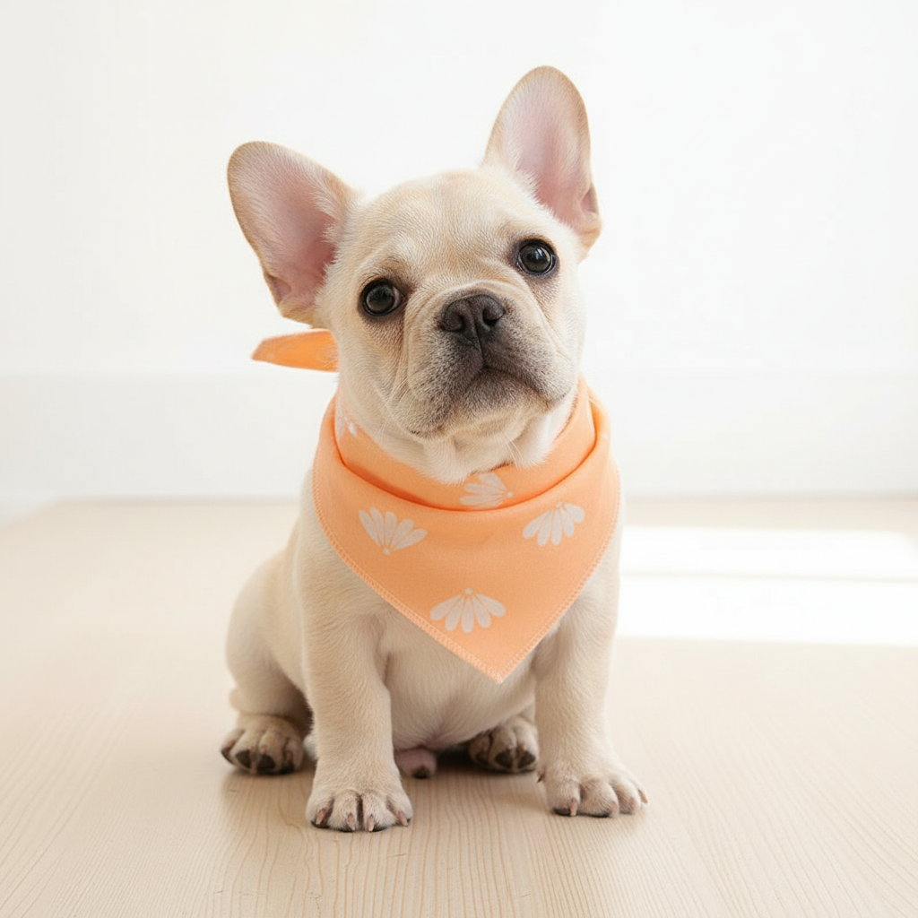 강아지 케이프 스카프 반다나 고양이 턱받이 스카프빕 면 100% 스냅 단추 - 상세 이미지 5