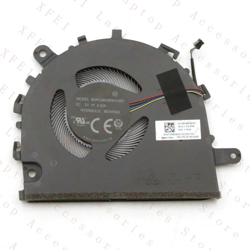 C 5F10S14007 디어패드 1 14ALC7 82R3 14IAU7 82QC새 CPU 냉각팬 DC5V
