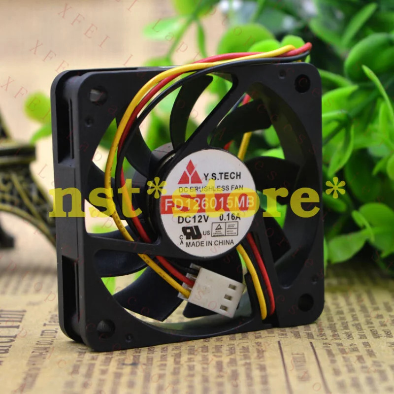 C FD126015MB 12V6015 더블 볼 6CM 초저소음 팬용