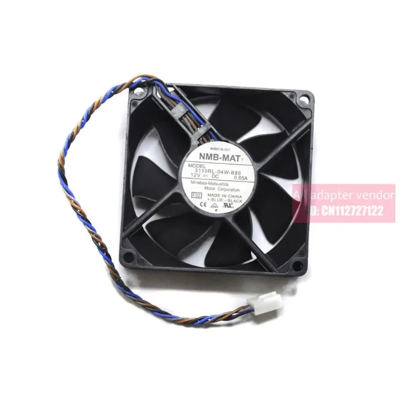 JFG NMB8025 12V 0.65A 3110RL-04W-B86 4선 PWM 팬 온도 조절기