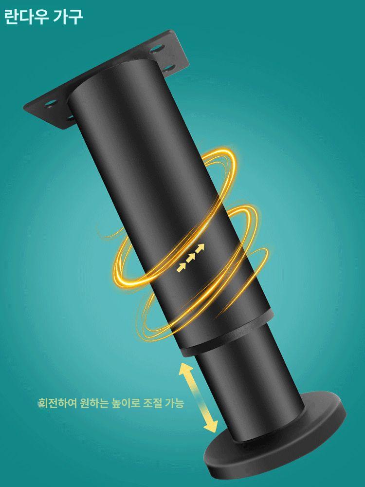 쇼파다리 스텐 받침대 8 의자 가구 발통 소파 높이조절 12-18cm A - 상세 이미지 3