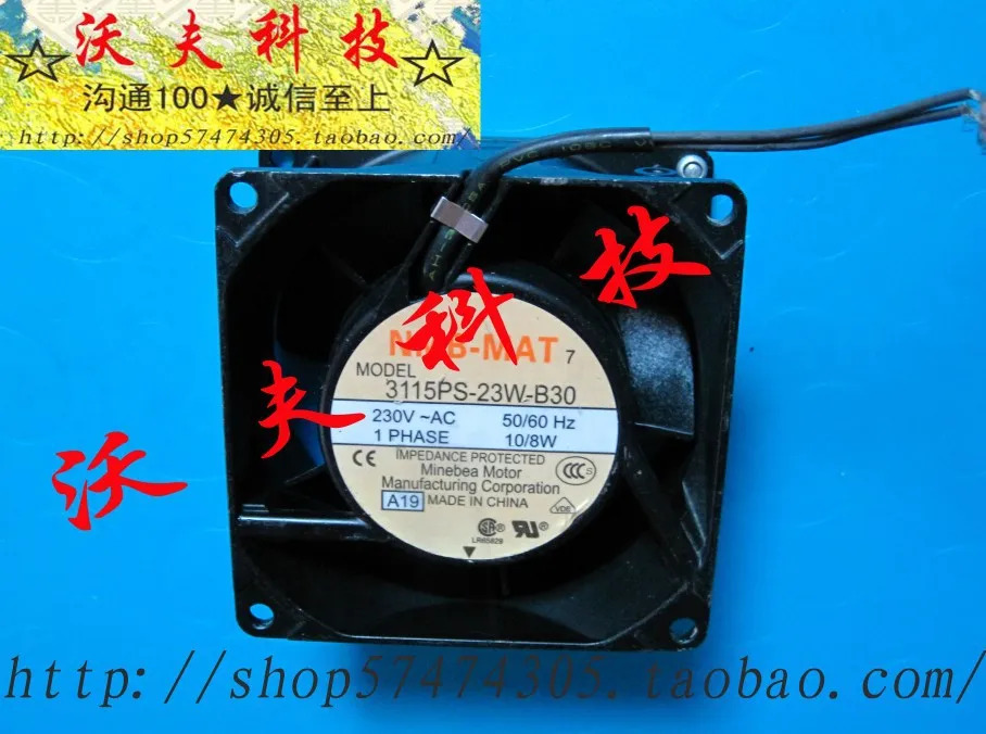 Nmb 3115ps-23w-b30 알루미늄 고온 방지 8cm 230v 인버터 팬
