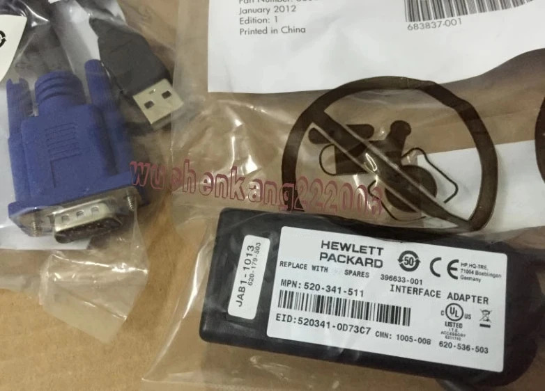 hp호환 KVM USB 인터페이스 어댑터 케이블 336047 -B21 예비 부품 396633 -001