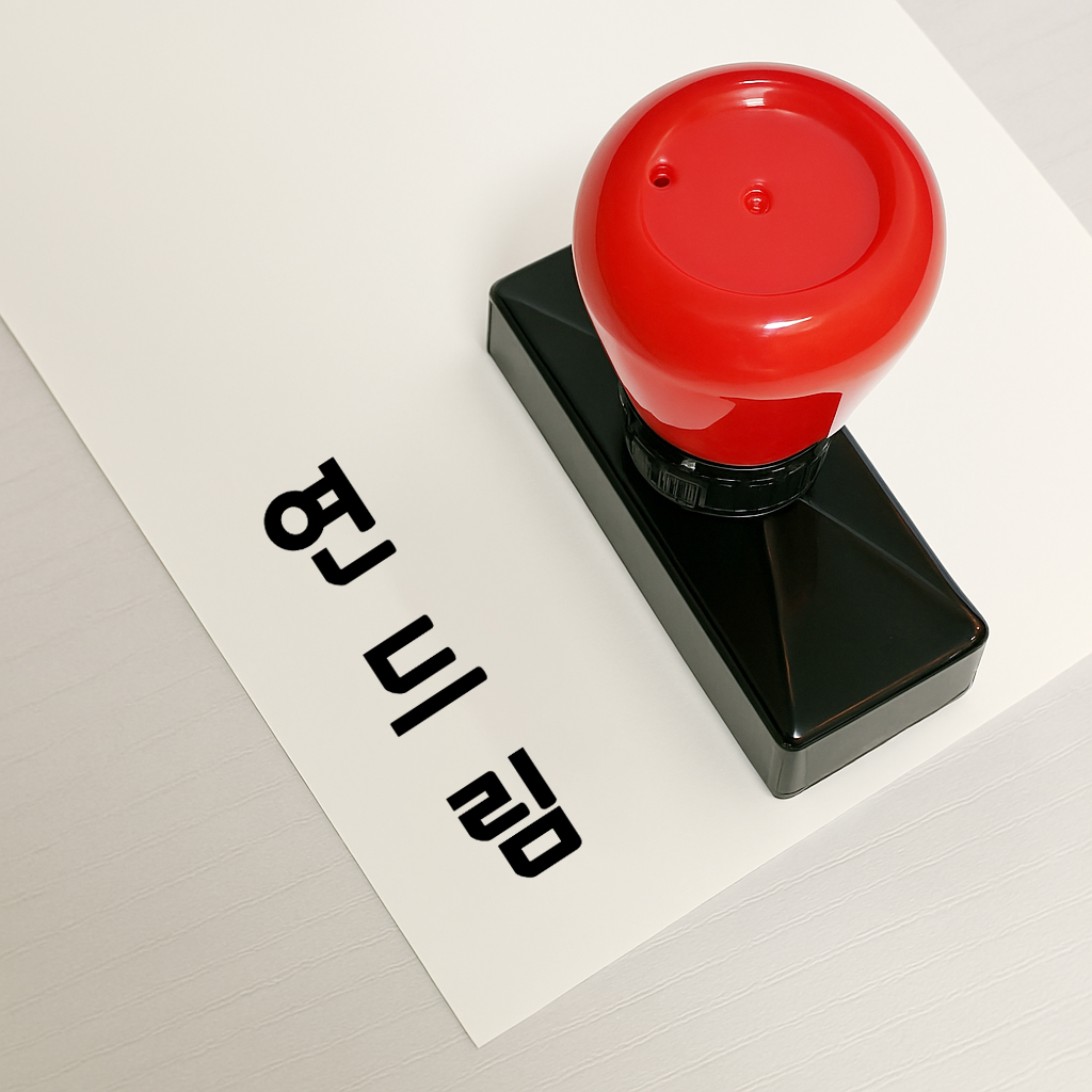 더봄리빙 만년 경조사 스탬프 회사 이름 네임 도장 봉투 축의금 결혼식 주문제작 - 상세 이미지 3