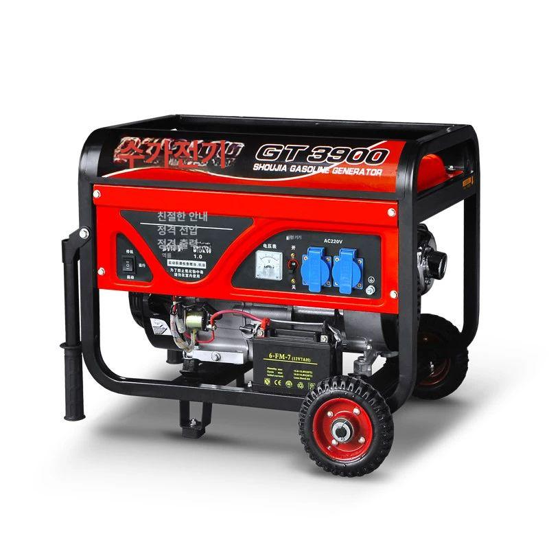 비상발전기 3kw 220v 휴대용 푸드트럭 4000W 수동+전기 다중연료 - 상품 이미지