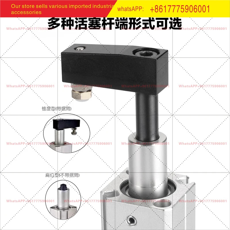 QCKR QCKL32X10X20X30X50S-M YATEC 회전 클램핑 실린더 각도 90도 하향