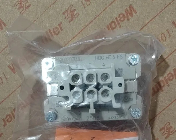 오리지널 Weidmller 헤비듀티 HDC HE 6 FS 1200200000 2개