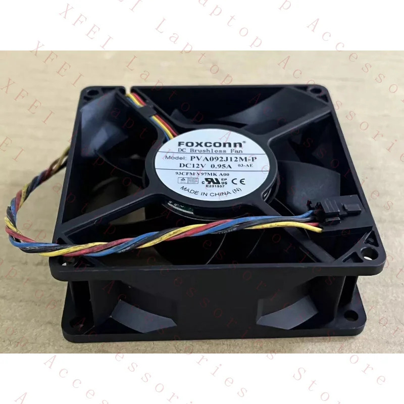FOXCONN PVA092J12M-P 팬 12V 0.95A 90x90x32mm 4핀 케이스/CPU 냉각팬