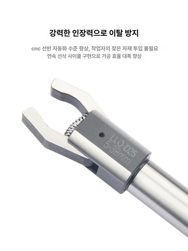 CNC 바피더 선반 풀러 봉재 클로 오토링크 자동 LLQ-W16 블랙 사각 2-40mm - 상세 이미지 4