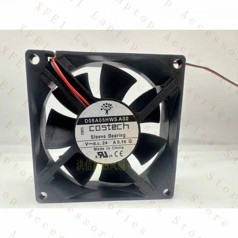 C 테크 팬D08A05HWS A00 DC24V 0.16A 8025 8CM 2선