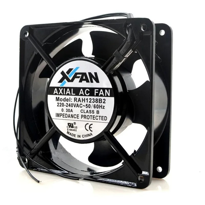 JFG XINRUILIAN RAH1238B2 AC 220V 240V 50/60Hz 0.3A 3000RPM 12cm 12038 mm 이볼 베어링 냉각팬