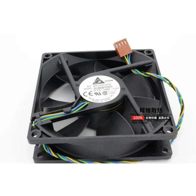 델타 AUB0912VH 9225 12V 0.60A 9CM PWM 냉각팬JFG