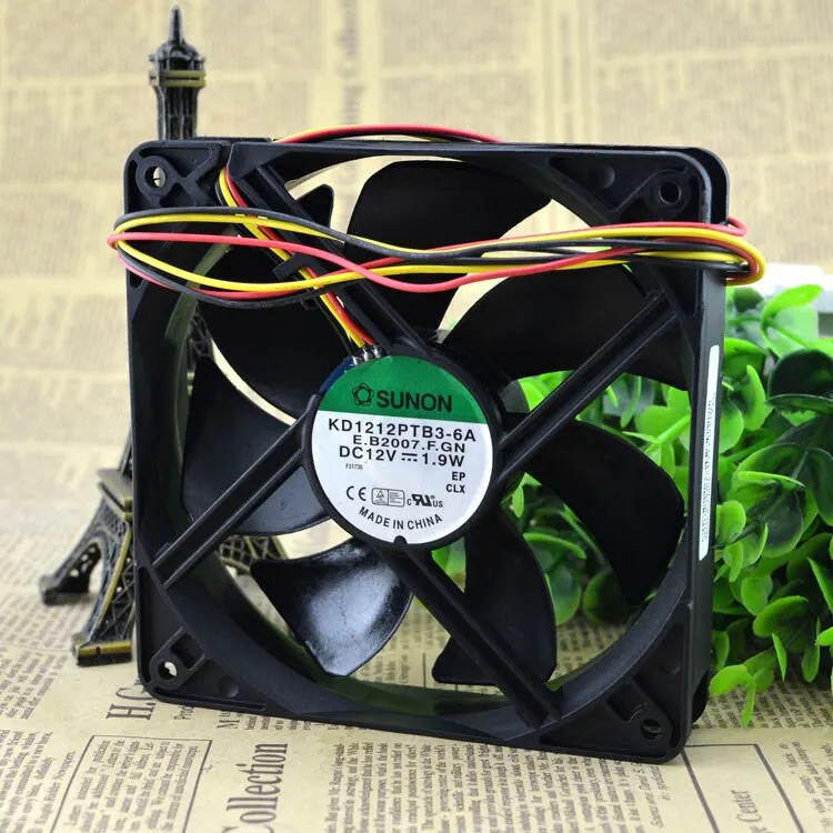 SUNON KD1212PTB3-6A E. B2007.f.gn Dc12v 1.9W 3선 속도 측정