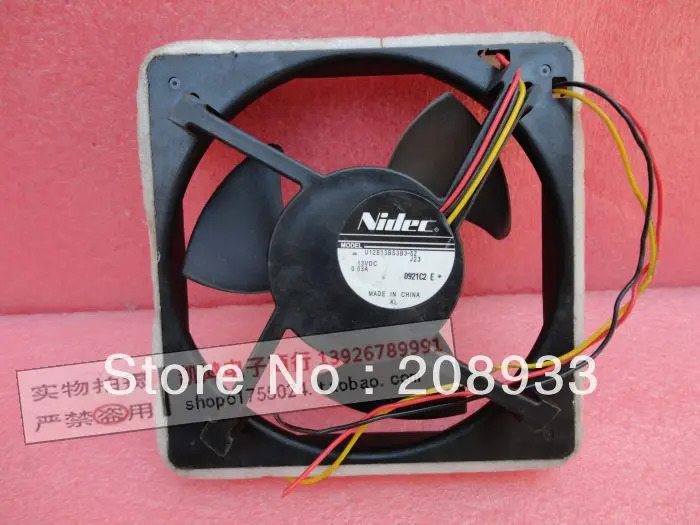 NIDEC U12E13BS3B2 J23 13V 0.03A 13CM 방수 저소음 팬