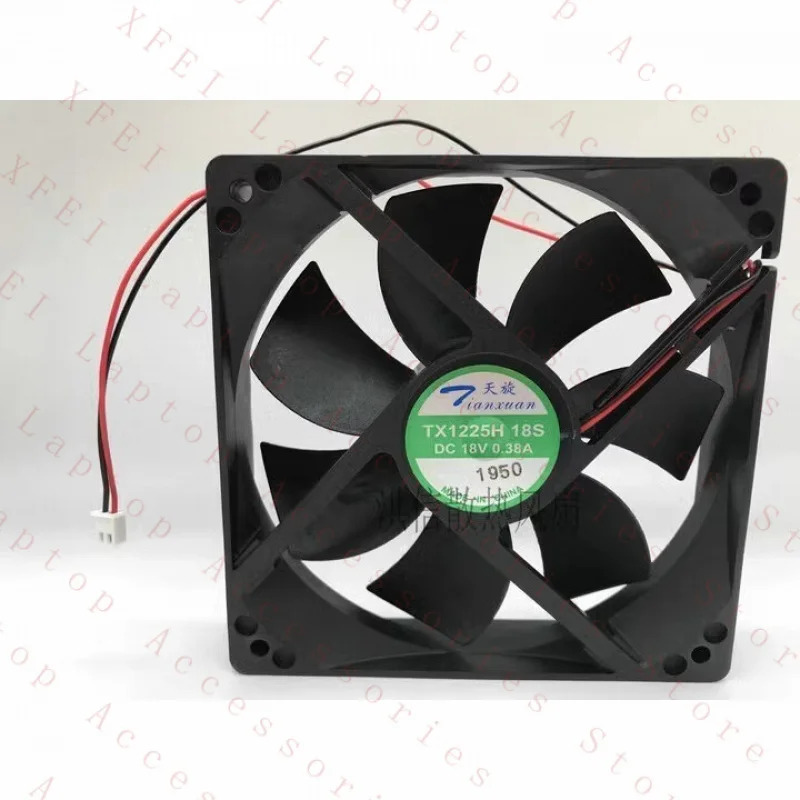 C TIANXUAN 팬TX1225H18S 팬 DC18V 0.38A 1120x25MM 2선