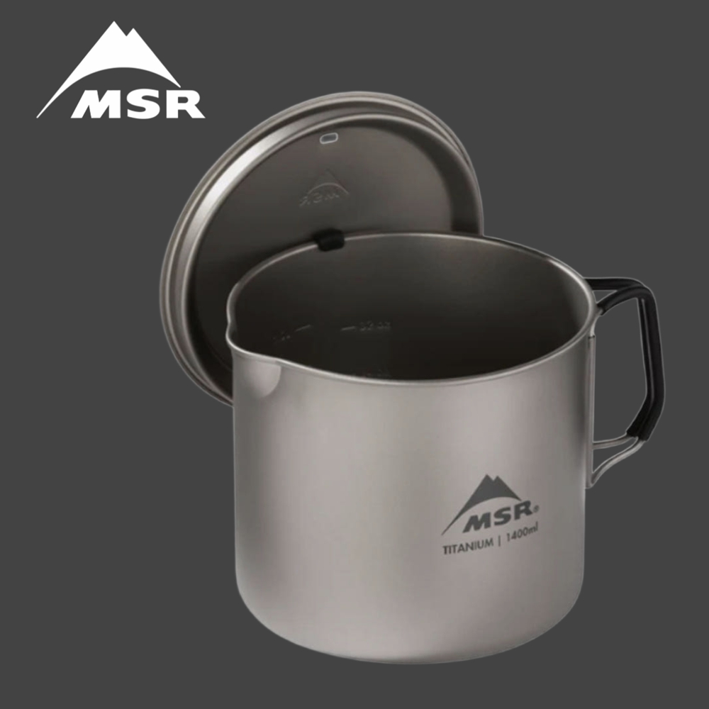 MSR 티타늄 캠핑 주전자 1.4L 백패킹 케틀 - 상품 이미지