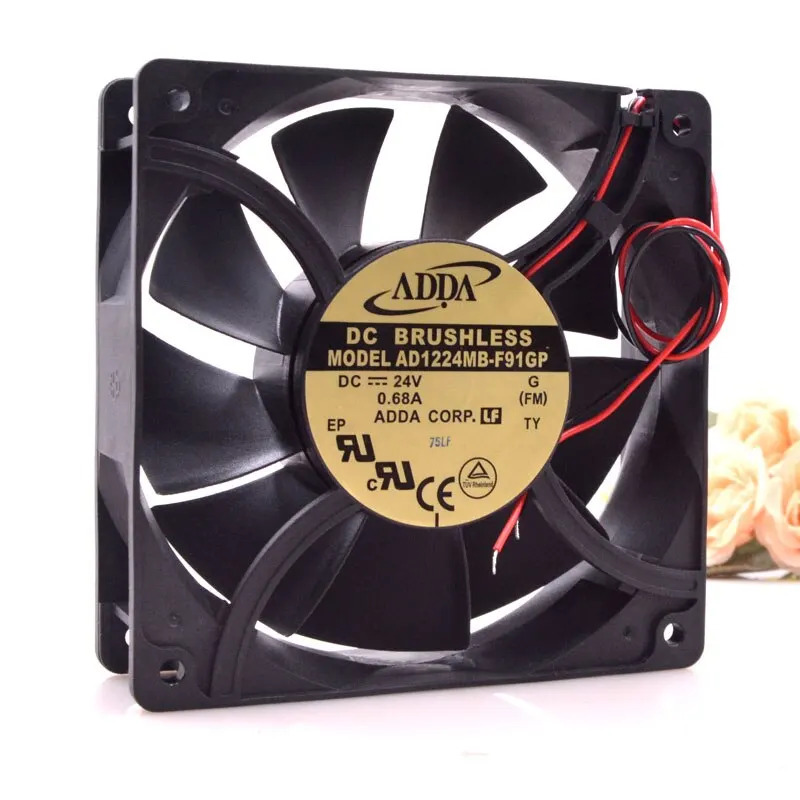 Adda AD1224MB-F91GP 12038 24V 0.68A 12CM 변환기 냉각팬