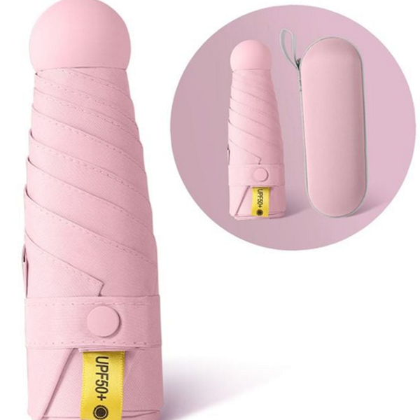 초경량 초미니 접이식 우산 완벽 3단 자동 우산 휴대용 양산 - 상품 이미지