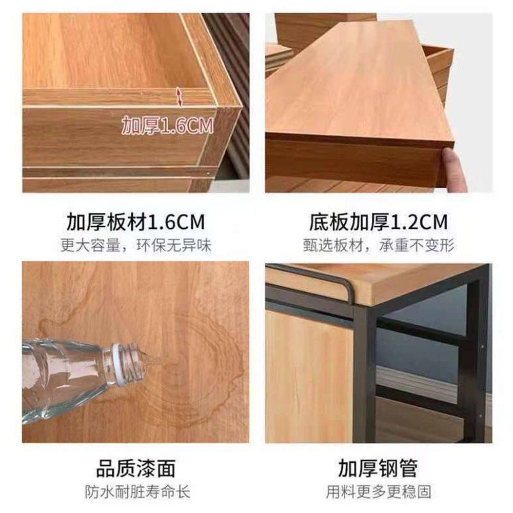 과일 판매대 전시대 디스플레이 채소 마트 진열대 목재 철제 조립형 매장용 농산물거치대 - 상세 이미지 4