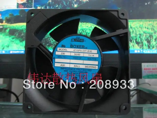 NMB 12038 230V 15/14W 4715PS-23T-B30 팬