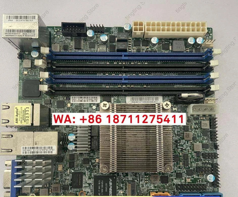 마이크로 X10SDV-TLN4F 서버 ITX 마더보드 통합 XEOND15408 코어 16 스레드 CPU